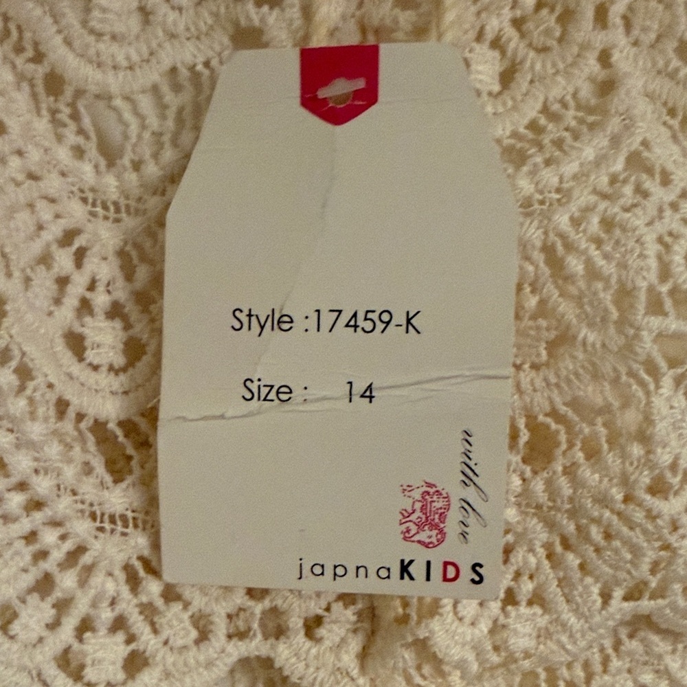 Charming Crochet Lace Kids Shorts - Cream - Picture 2 of 9